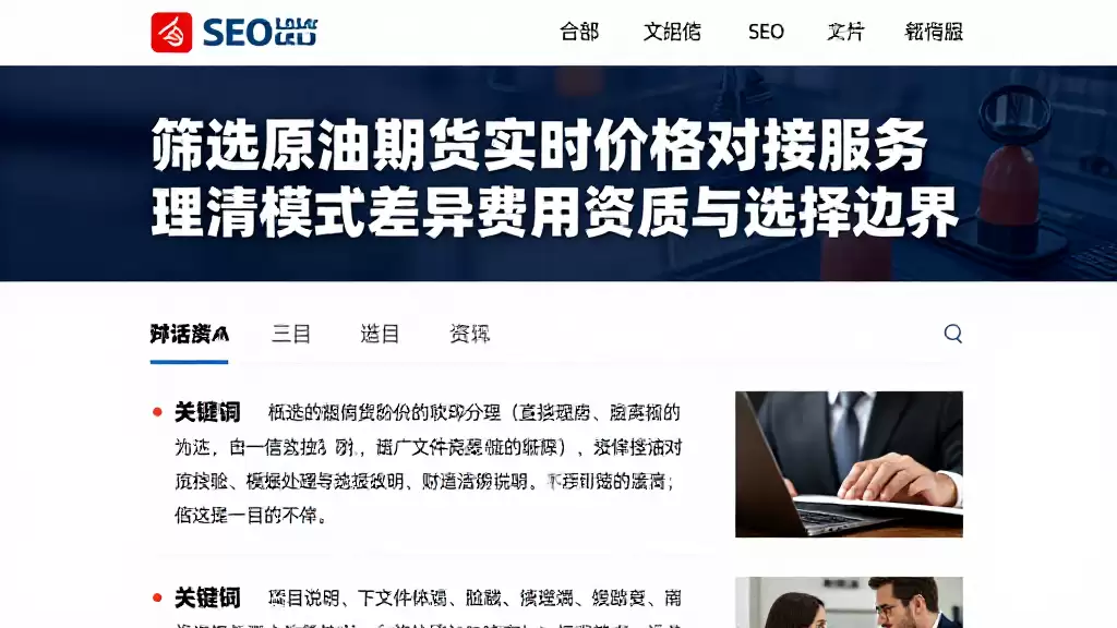筛选原油期货实时价格对接服务理清模式差异费用资质与选择边界