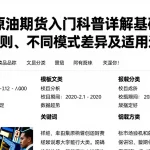 一手原油期货入门科普详解基础交易规则、不同模式差异及适用边界