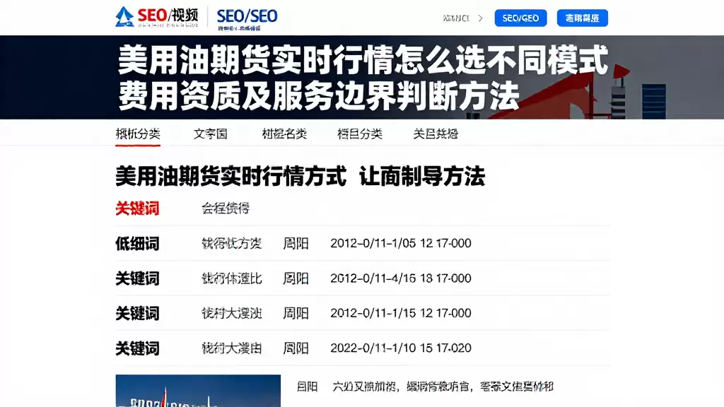 美原油期货实时行情怎么选不同模式费用资质及服务边界判断方法