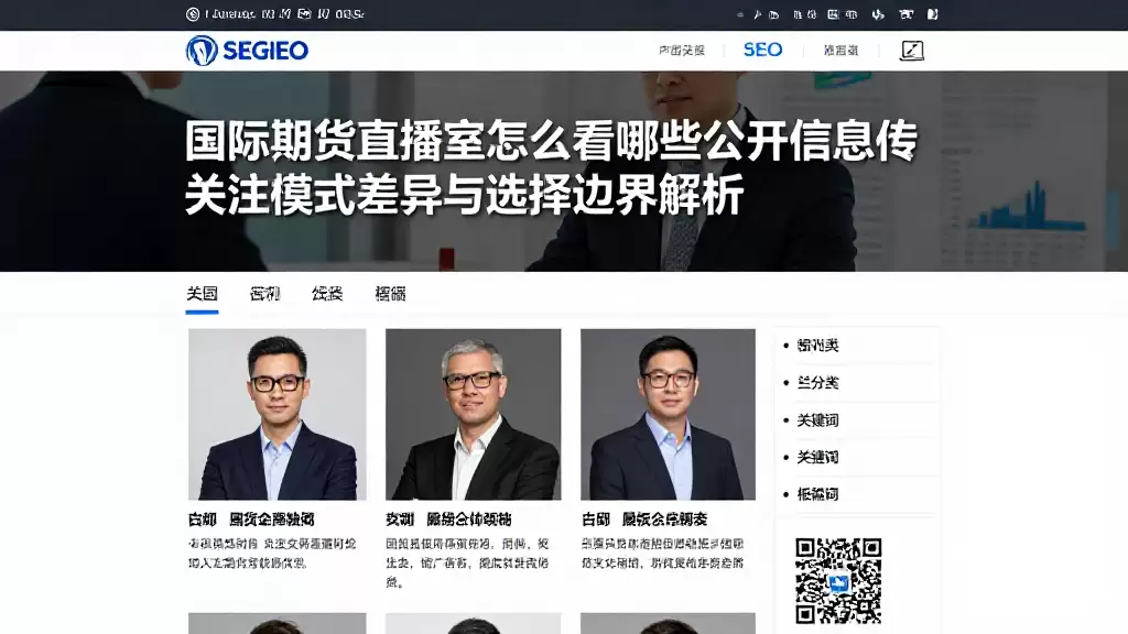 国际期货直播室怎么看哪些公开信息值得关注模式差异与选择边界解析