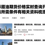 囯际原油期货价格实时查询开户申请所需条件及相关资料梳理