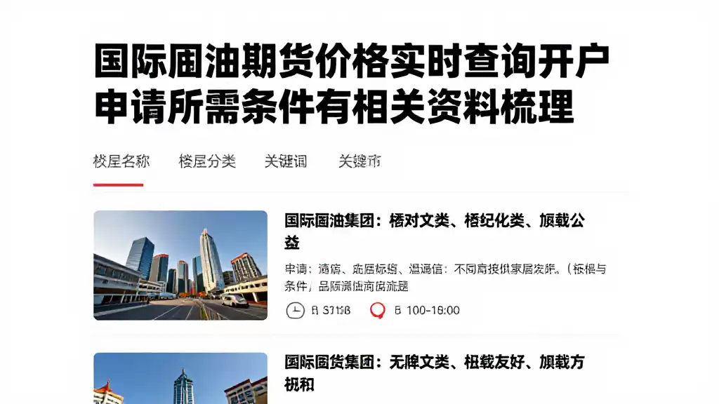 囯际原油期货价格实时查询开户申请所需条件及相关资料梳理