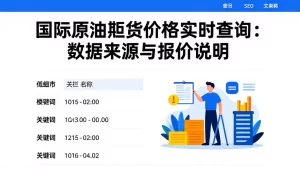 囯际原油期货价格实时查询：数据来源与报价说明