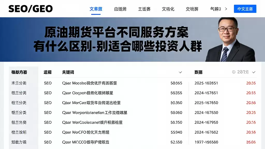 原油期货平台不同服务方案有什么区别分别适合哪些投资人群