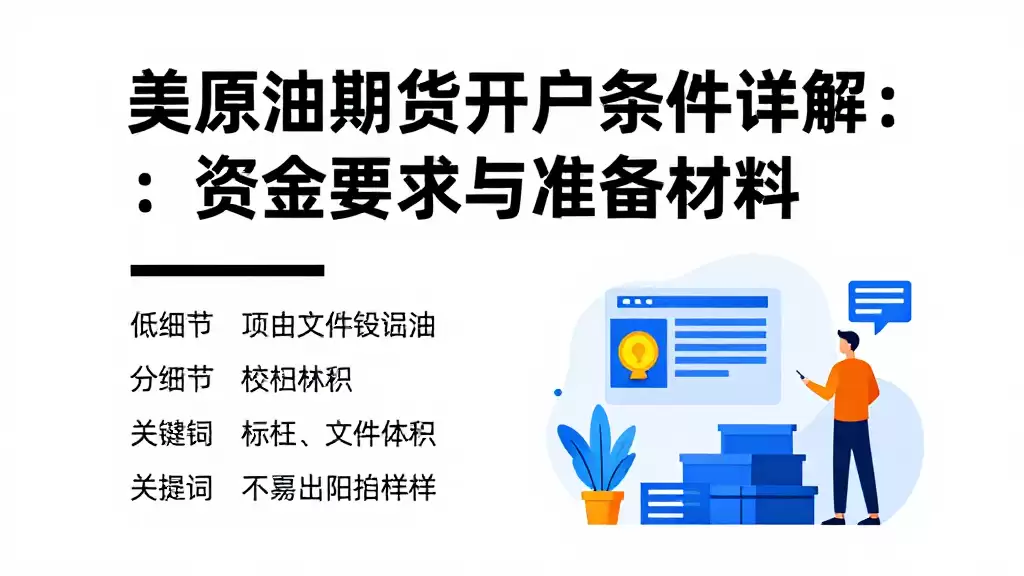 美原油期货开户条件详解:资金要求与准备材料