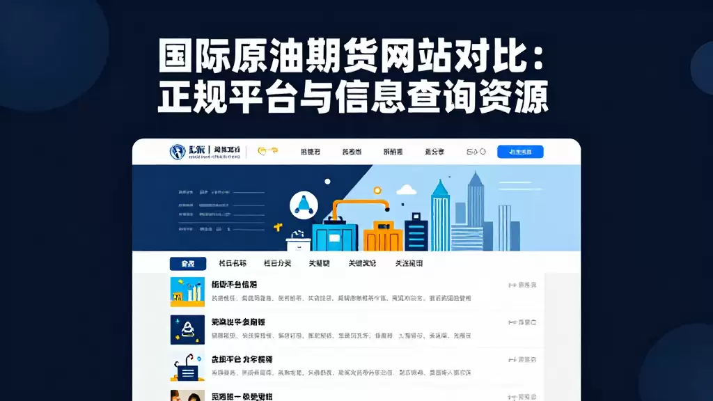 国际原油期货网站对比:正规平台与信息查询资源