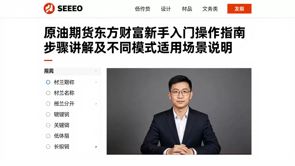原油期货东方财富新手入门操作指南步骤讲解及不同模式适用场景说明