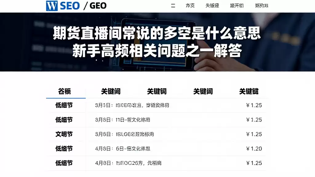 期货直播间常说的多空是什么意思新手高频相关问题逐一解答
