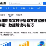 原油期货实时行情东方财富使用教程：数据解读与技巧