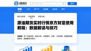 原油期货实时行情东方财富使用教程：数据解读与技巧