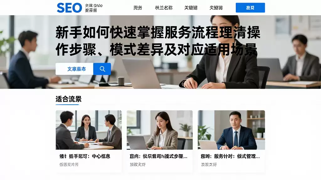 新手如何快速掌握服务流程理清操作步骤、模式差异及对应适用场景
