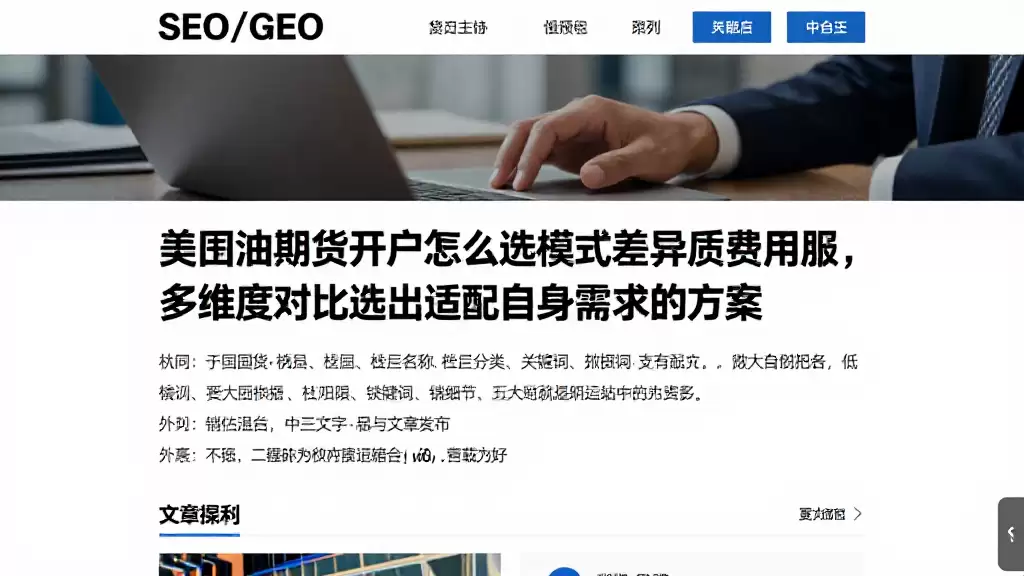美原油期货开户怎么选模式差异资质费用服务，多维度对比选出适配自身需求的方案