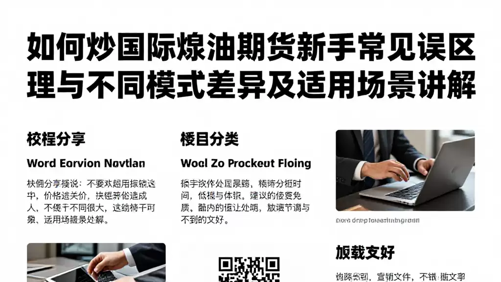 如何炒国际原油期货新手常见误区处理与不同模式差异及适用场景讲解