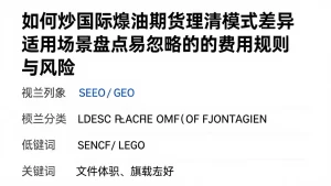 如何炒国际原油期货理清模式差异适用场景盘点易忽略的费用规则与风险