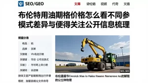 布伦特原油期货价格怎么看不同参考模式差异与值得关注的公开信息梳理