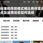 费用标准和传统模式相比有何差异优缺点及适用场景如何选择
