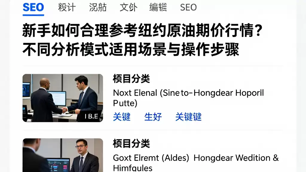 新手如何合理参考纽约原油期货行情?不同分析模式适用场景与操作步骤