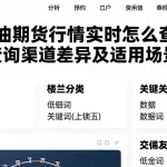 美原油期货行情实时怎么查看不同查询渠道差异及适用场景梳理