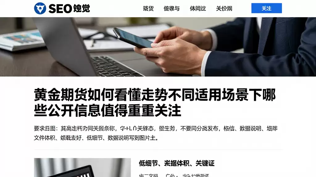 黄金期货如何看懂走势不同适用场景下哪些公开信息值得重点关注