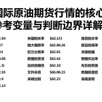 影响国际原油期货行情的核心因素各类参考变量与判断边界详解