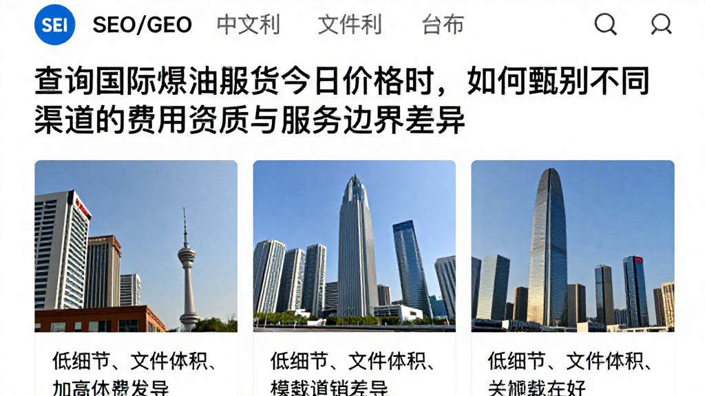 查询国际原油期货今日价格时,如何甄别不同渠道的费用资质与服务边界差异