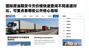 国际原油期货今天价格快速查询不同渠道对比，可重点参考哪些公开核心指标