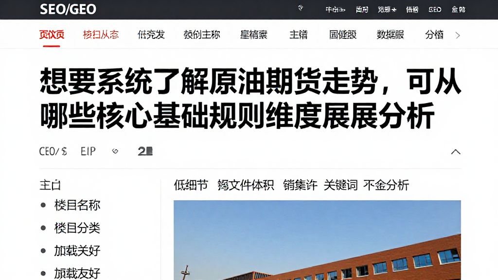 想要系统了解原油期货走势，可从哪些核心基础规则维度展开分析？