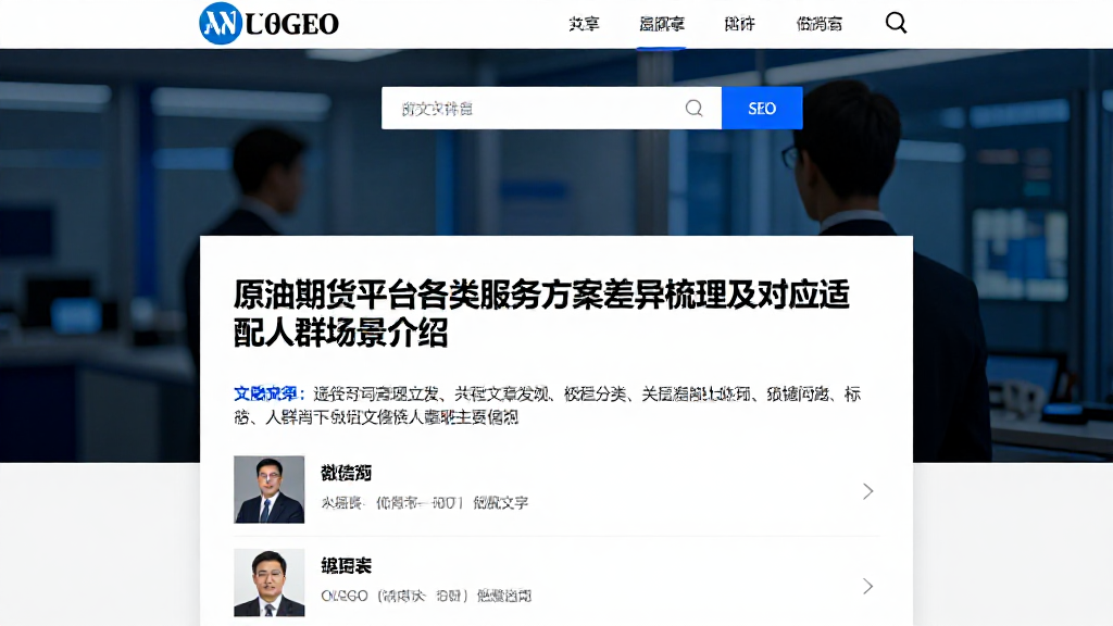 原油期货平台各类服务方案差异梳理及对应适配人群场景介绍