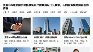 查看wti原油期货价格准备开户需要满足什么要求，不同服务模式费用差异详解