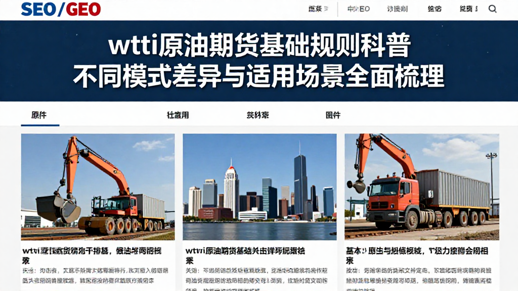 wti原油期货基础规则科普不同模式差异与适用场景全面梳理