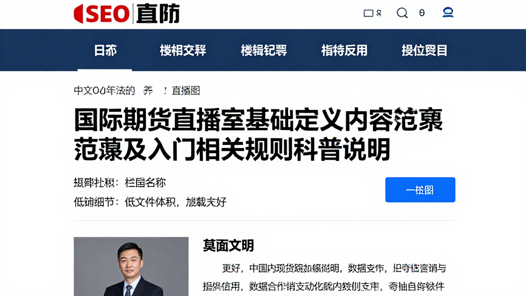 国际期货直播室基础定义内容范畴及入门相关规则科普说明