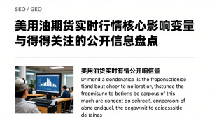 美原油期货实时行情核心影响变量与值得关注的公开信息盘点