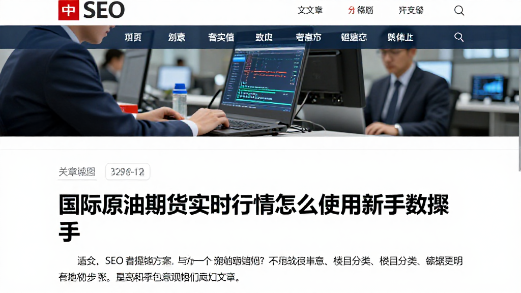 国际原油期货实时行情怎么使用新手需要掌握哪些核心操作步骤
