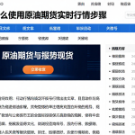 新手怎么使用原油期货实时行情走势图入门操作步骤与核心方法分享