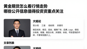 黄金期货怎么看行情走势哪些公开信息值得投资者重点关注