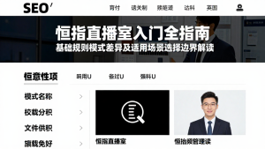 恒指直播室入门全指南基础规则模式差异及适用场景选择边界解读