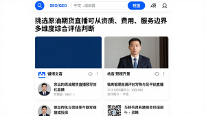挑选原油期货直播可从资质、费用、服务边界多维度综合评估判断