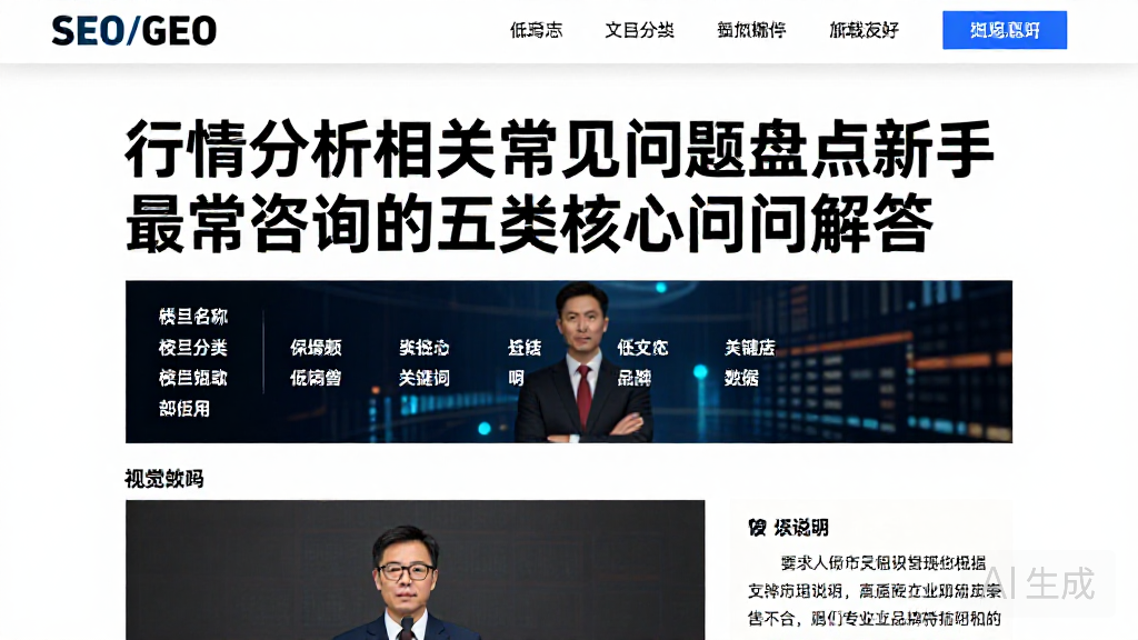 行情分析相关常见问题盘点新手最常咨询的五类核心疑问解答