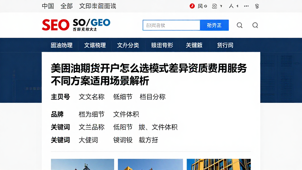 美原油期货开户怎么选模式差异资质费用服务不同方案适用场景解析