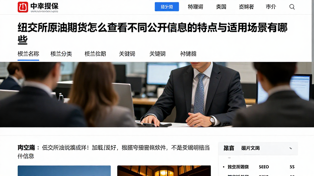 纽交所原油期货怎么查看不同公开信息的特点与适用场景有哪些